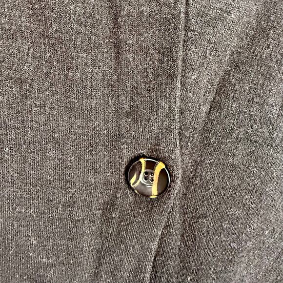 H By Halston Black One Button Cardigan Sweater S - Picture 7 of 9